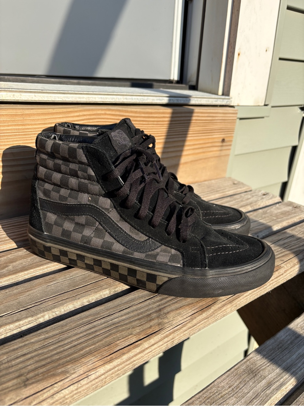 Vans Men’s Sk8 High Top Checkerboard Sneakers
